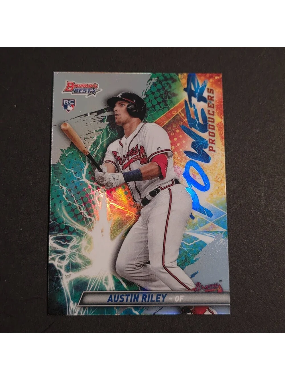 2019 Bowman's Best #PP-ARI Austin Riley RC Refractor Power Producers